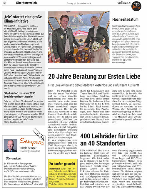 Oberösterreichisches Volksblatt vom 20.9.2019
